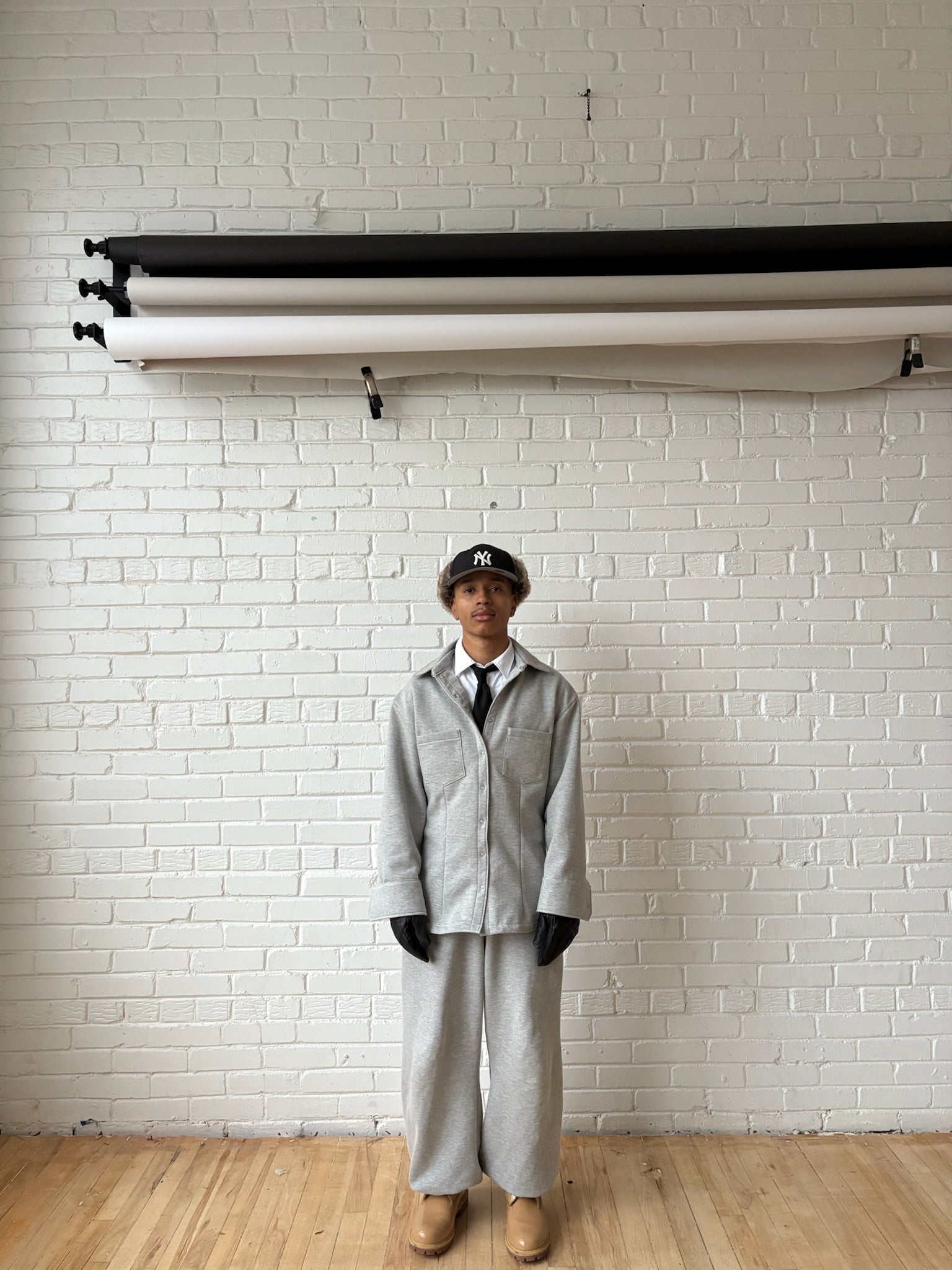 Buttoned Sweat Shirt