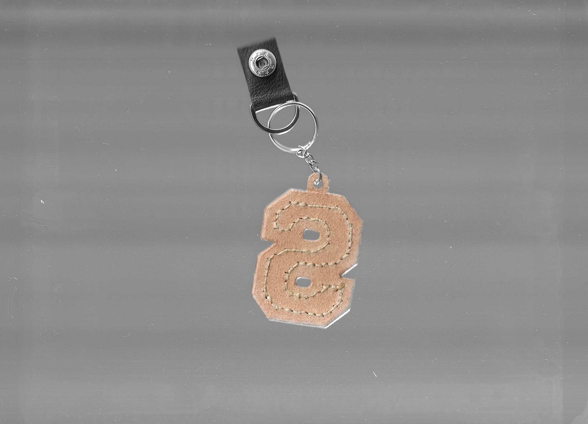 Leather Initial Charm